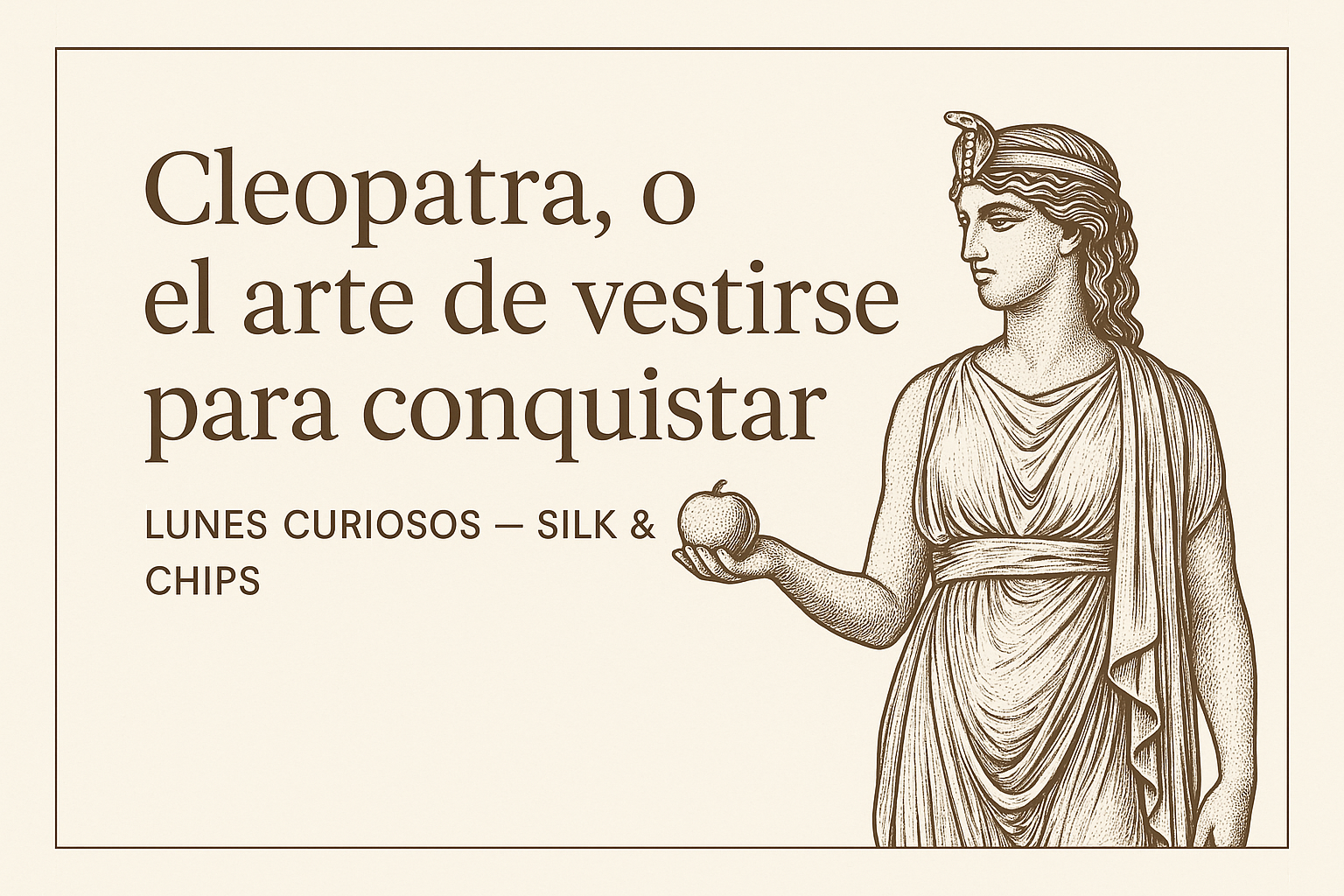 Cleopatra, o el arte de vestirse para conquistar